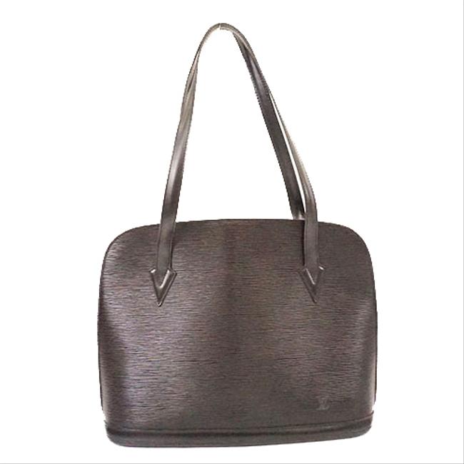 Louis Vuitton Bag Lussac M52282 Women Noir Epi Leather Tote