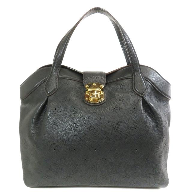 Louis Vuitton Bag Mahina M93465 Seals Pm Ladies Black Leather Tote