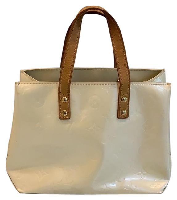 Louis Vuitton Bag Reade Pm In Cream Damier Vernis Leather Tote