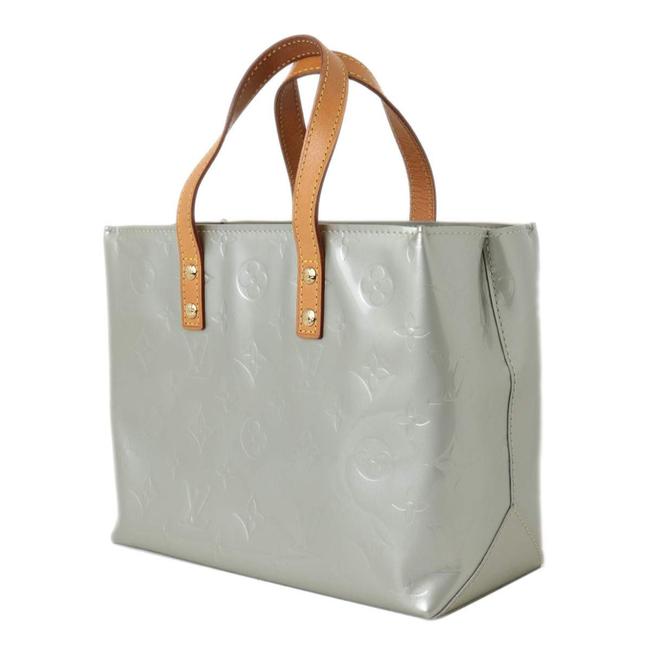 Louis Vuitton Bag Reed Pm M91145 Verni Mini Silver Monogram Tote