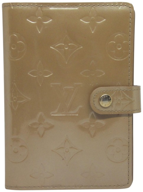 Louis Vuitton Beige Monogram Vernis Pm Agenda Wallet
