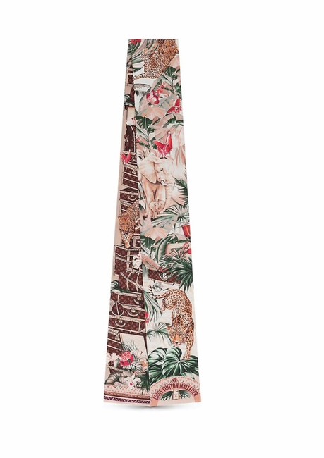 Louis Vuitton Beige Voyage Extraordinaire Bandeau Scarf Wrap