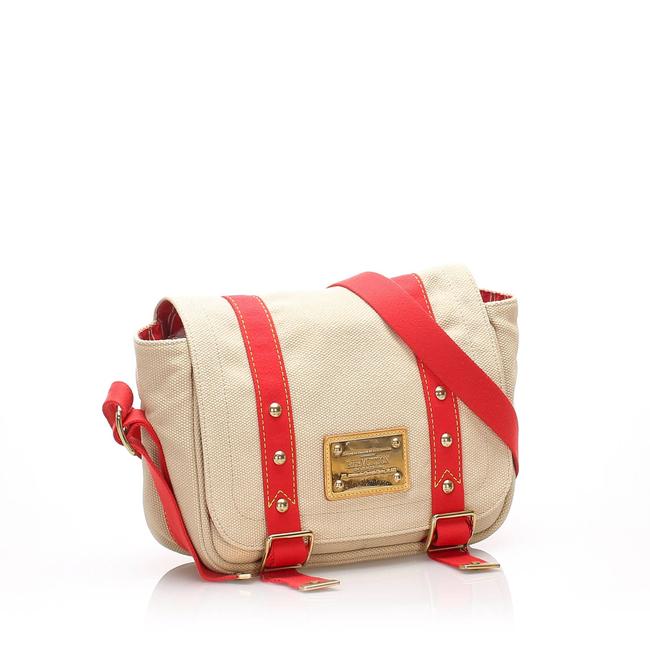 Louis Vuitton Besace Antigua Pm Brown Canvas Cross Body Bag