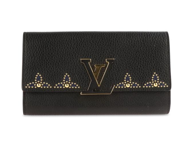 Louis Vuitton Black Capucine Wallet