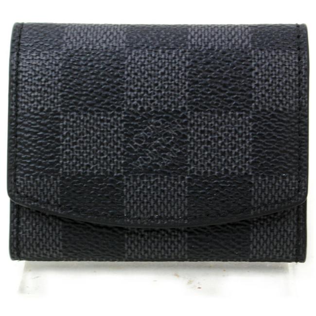Louis Vuitton Black Damier Graphite Cuff Case Pouch 871953 Cosmetic Bag