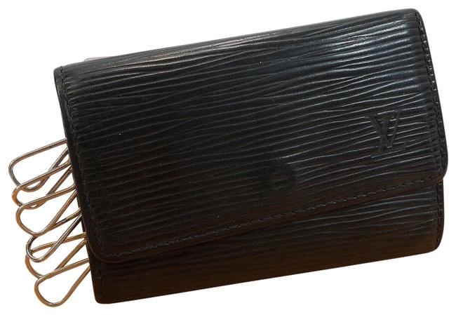 Louis Vuitton Black Epi 6 Key Holder Wallet