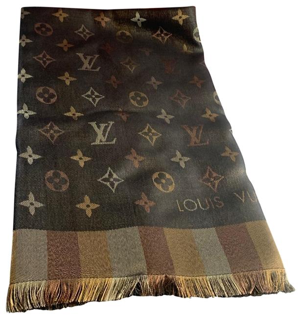 Louis Vuitton Black Monogram So Shine Scarf Wrap