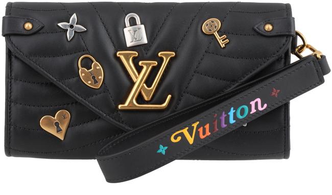 Louis Vuitton Black Long New Wave Wallet