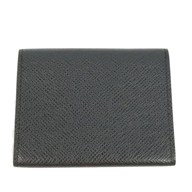 Louis Vuitton Black Taiga Business Card Holder Wallet