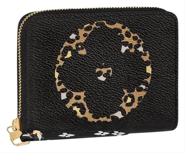 Louis Vuitton Black Zippy Coin Purse Jungle Wallet