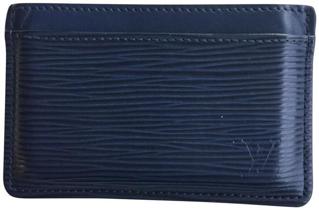 Louis Vuitton Blue Epi Card Holder Wallet