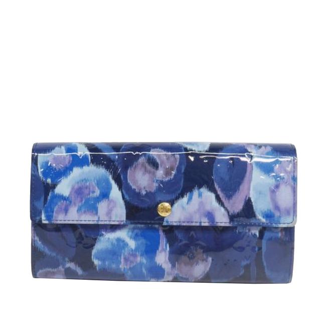 Louis Vuitton Blue Sarah Vernis Ikat Wallet