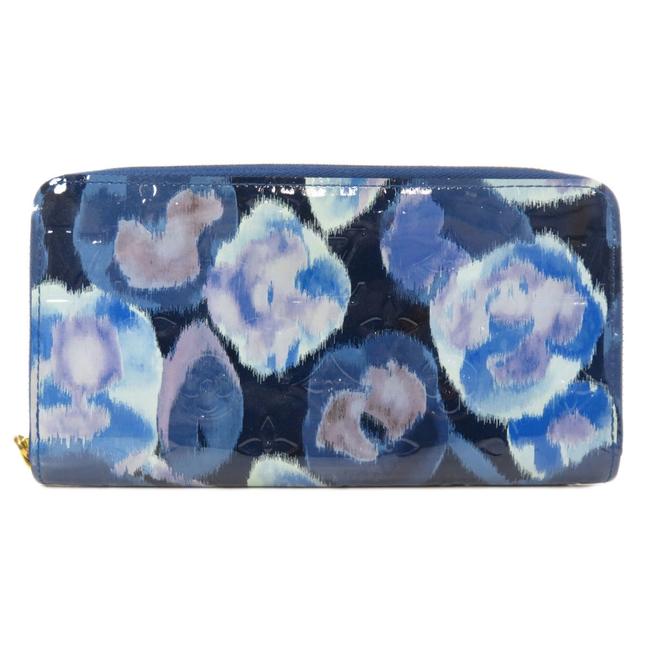 Louis Vuitton Blue Zippy M90018 Verni Ikat Long Ladies Wallet