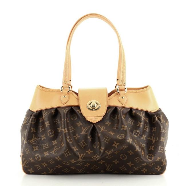 Louis Vuitton Boetie Handbag Monogram Mm Brown Canvas Coated Satchel