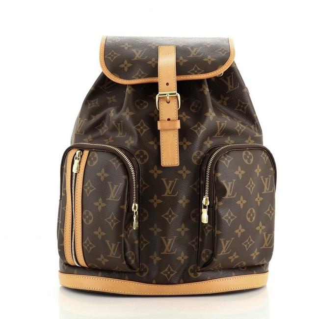 Louis Vuitton Bosphore Monogram Brown Coated Canvas Backpack