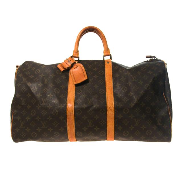 Louis Vuitton Boston Bag Keepall M41424 Women Monogram Satchel