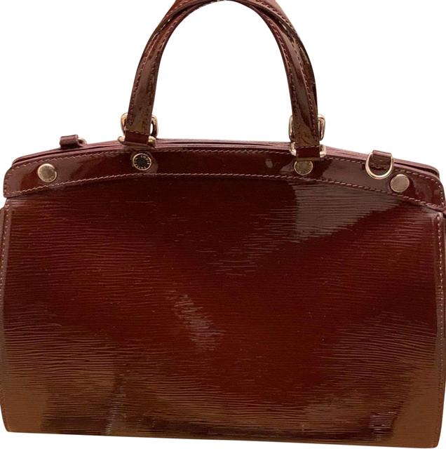 Louis Vuitton Brea Maroon Epi Electric Leather Satchel