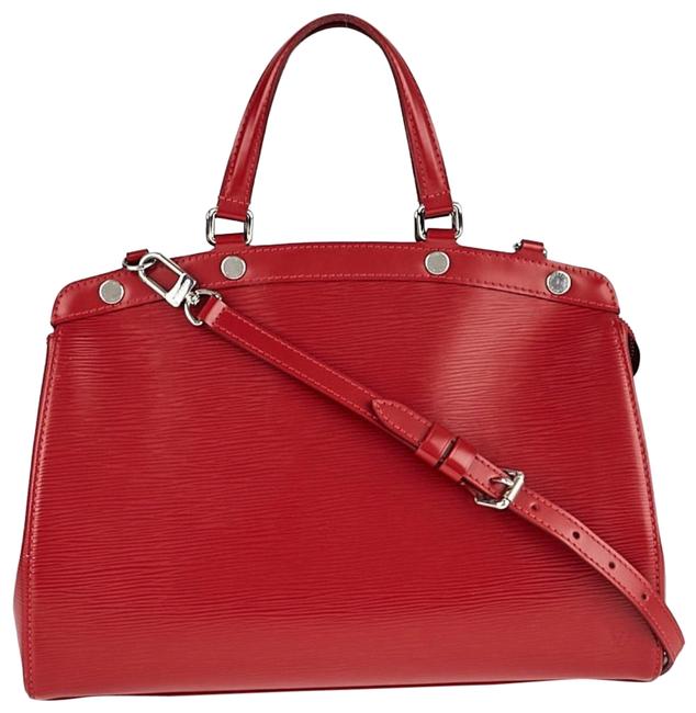 Louis Vuitton Brea Rubis Mm Red Leather Satchel