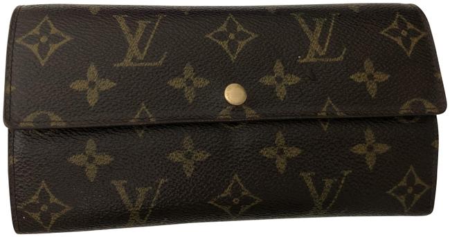 Louis Vuitton Brown Sarah Monogram Wallet