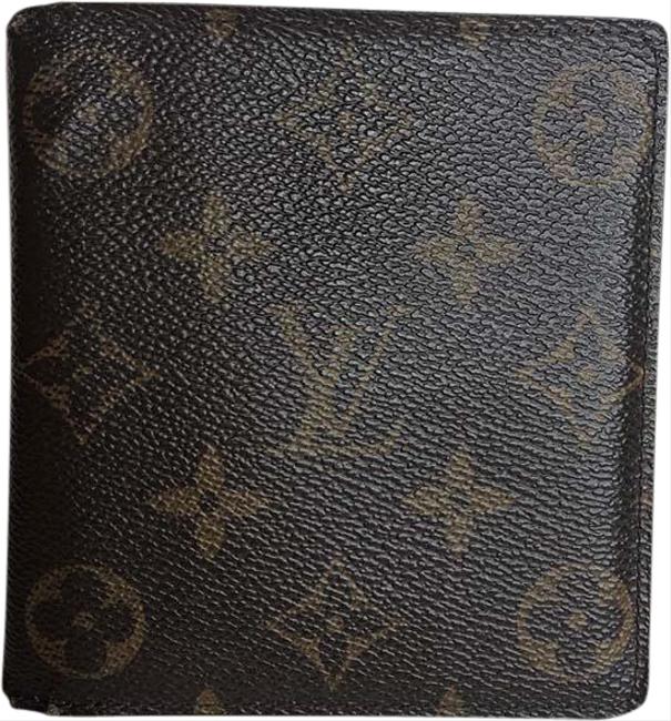 Louis Vuitton Brown 10 Credit Card Monogram Canvas Bifold Mens Wallet