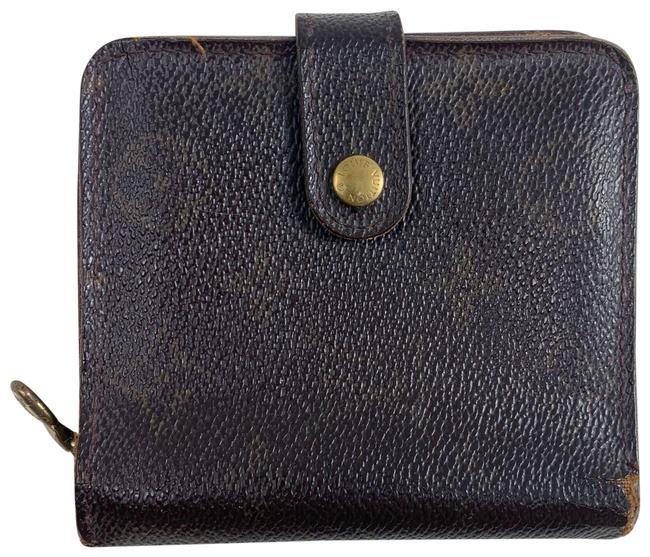 Louis Vuitton Brown Compact Monogram Wallet
