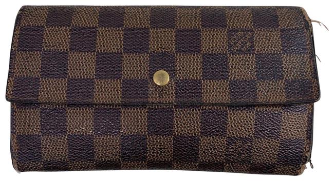 Louis Vuitton Brown Damier Trifold Detf0090 Wallet