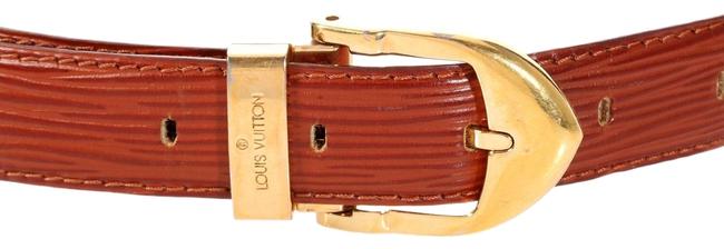 Louis Vuitton Brown Epi Leather Skinny Classique Belt