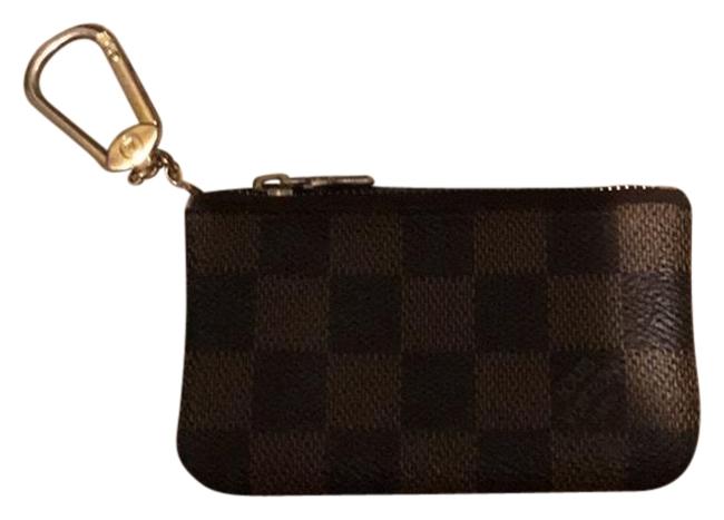 Louis Vuitton Brown Key Pouch Damier Ebene Wallet