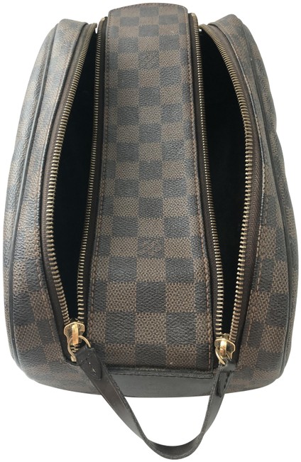 Louis Vuitton Brown King Size Toiletry Damier Ebene Cosmetic Bag