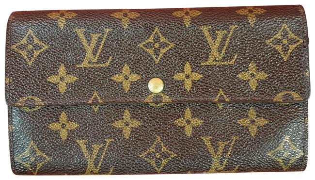 Louis Vuitton Brown Long Monogram Sarah Wallet