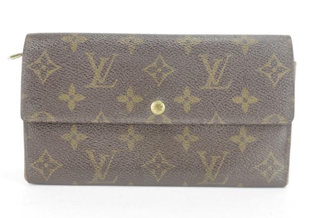 Louis Vuitton Brown Long Tresor Porte Monogram Bifold Sarah 2lk1212 Wallet