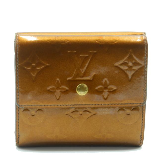 Louis Vuitton Brown Ludlow Coin Case Purse Vernis Bronze Wallet