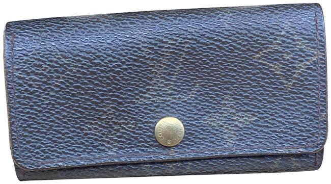 Louis Vuitton Brown Lv558 Monogram Canvas 4 Key Holder Wallet
