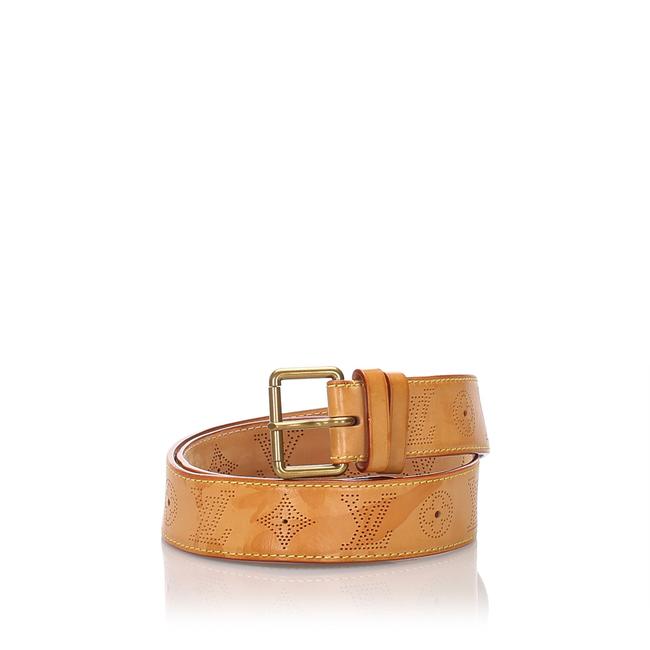 Louis Vuitton Brown Mahina Vachetta Belt