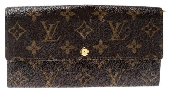 Louis Vuitton Brown Monogram Canvas Sarah Continental Wallet