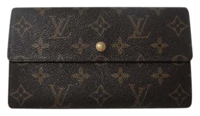 Louis Vuitton Brown Monogram Canvas Trifold Coin Wallet