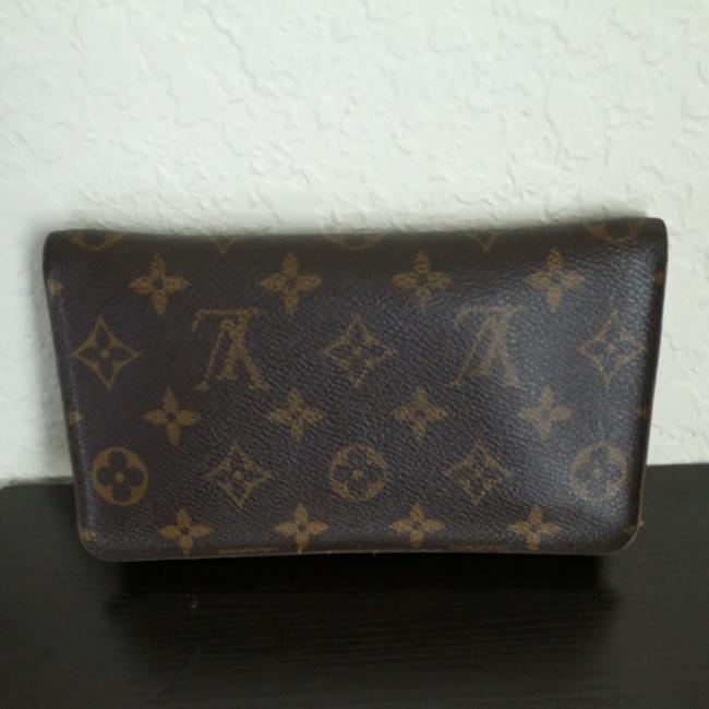 Louis Vuitton Brown Clutch Monogram Zip Around Wallet