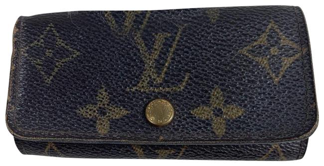 Louis Vuitton Brown Monogram Key Holder Wallet