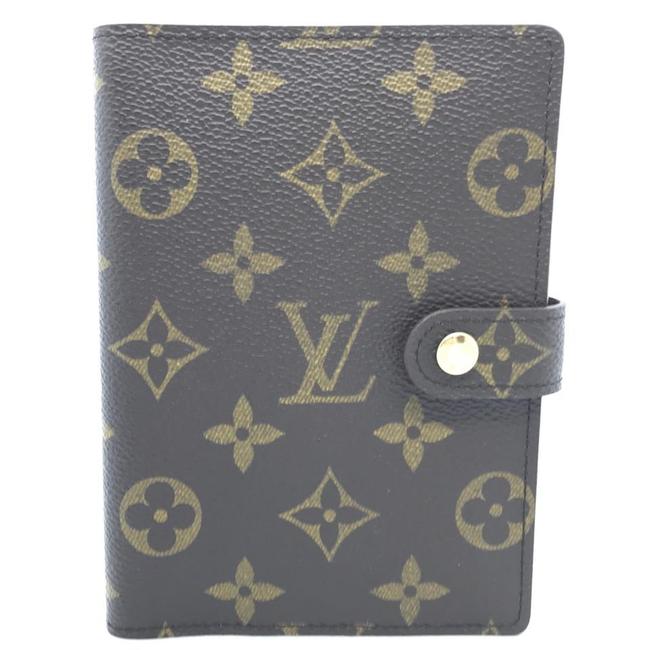 Louis Vuitton Brown Monogram Small Ring Agenda Cover Wallet