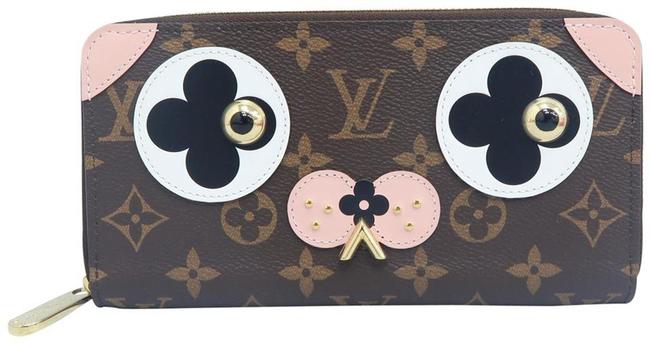 Louis Vuitton Brown Monogram Zippy Valentine Dog Wallet