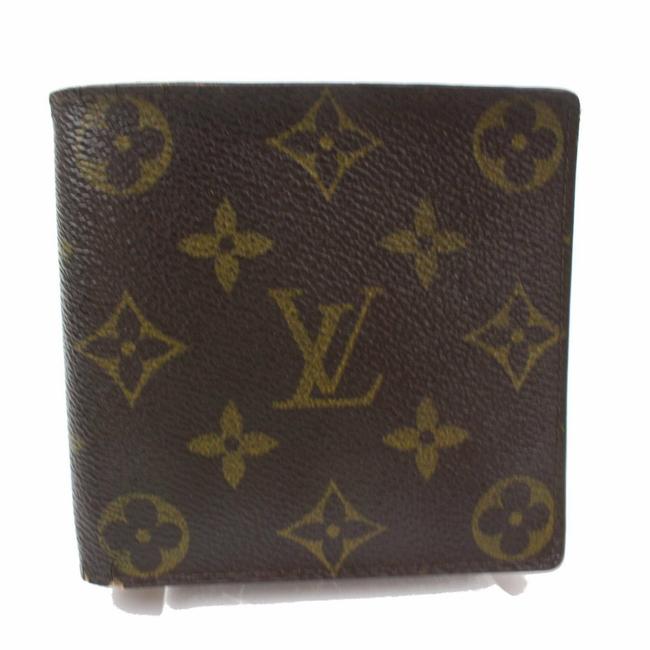 Louis Vuitton Brown Multiple Monogram Bifold Slender Men 871092 Wallet