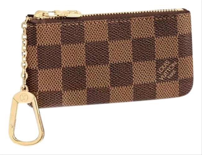 Louis Vuitton Brown Pochette Monogram Key Coin Case Pouch M62650 Wallet