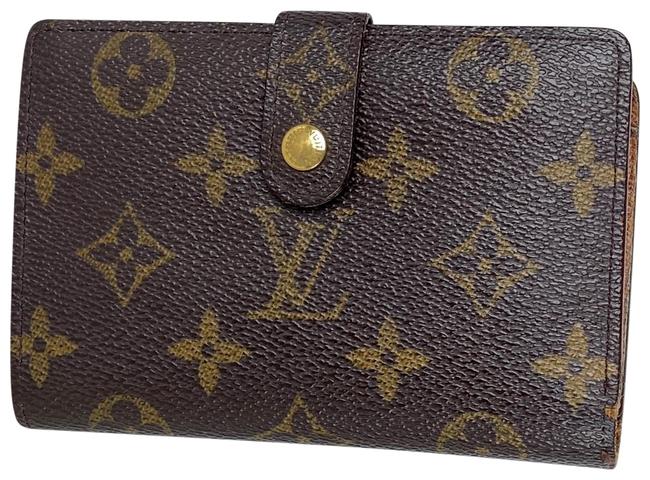 Louis Vuitton Brown Port Feuille Vienoise French Purse Kisslock 3la62 Wallet
