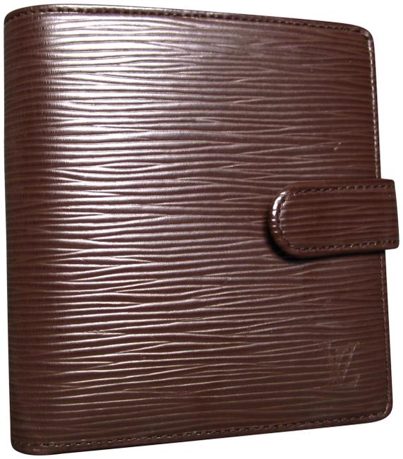 Louis Vuitton Brown Porte Epi Leather Porte billets Compact Wallet