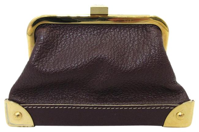 Louis Vuitton Brown Porto Monet Vienois Gama Mouth Coin Case Purse Wallet