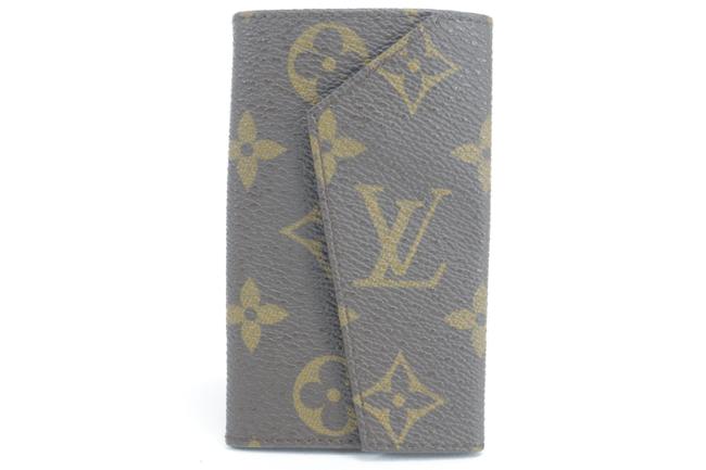 Louis Vuitton Brown Ultra Rare Monogram Key Case 4 Holder 19lko122 Wallet