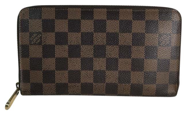 Louis Vuitton Brown Zippy Organizer Long Clutch Damier Ebene Canvas Wallet