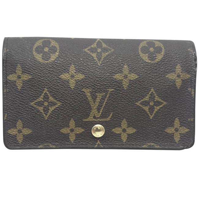 Louis Vuitton Brown Zippy Porte Monogram Porte monnaie Zip Wallet