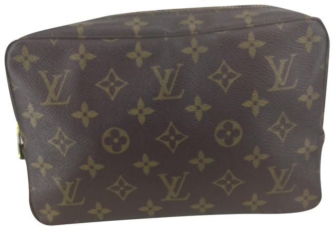 Louis Vuitton Brown Tan Trousse Cosmetic Bag