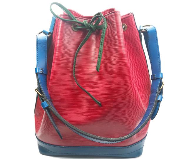 Louis Vuitton Shoulder Bag Bucket Gm Noe Red Green Blue Epi Leather Tote